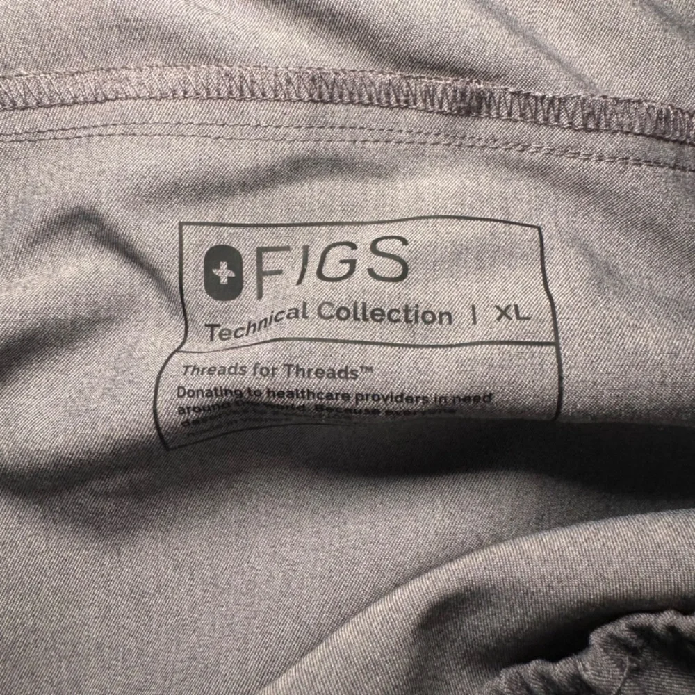 FIGS Tansen Jogger Scrub Pants Men's XL Grey Medical Workwear Comfort